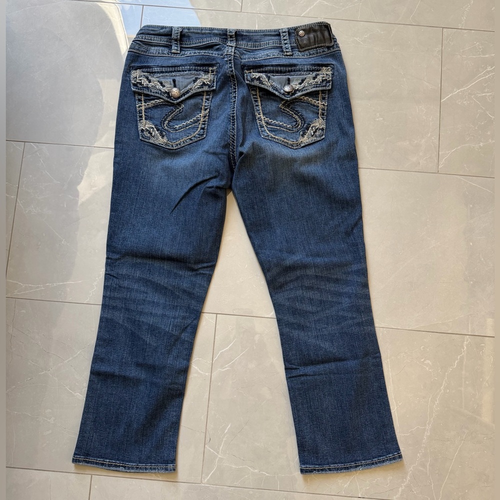 Silver Suki Fluid Capri Size 31 - Picture 2 of 5